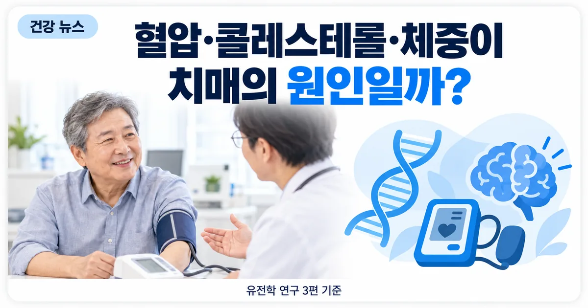 유전자 이중나선과 혈압계·콜레스테롤 수치, 뇌 아이콘
