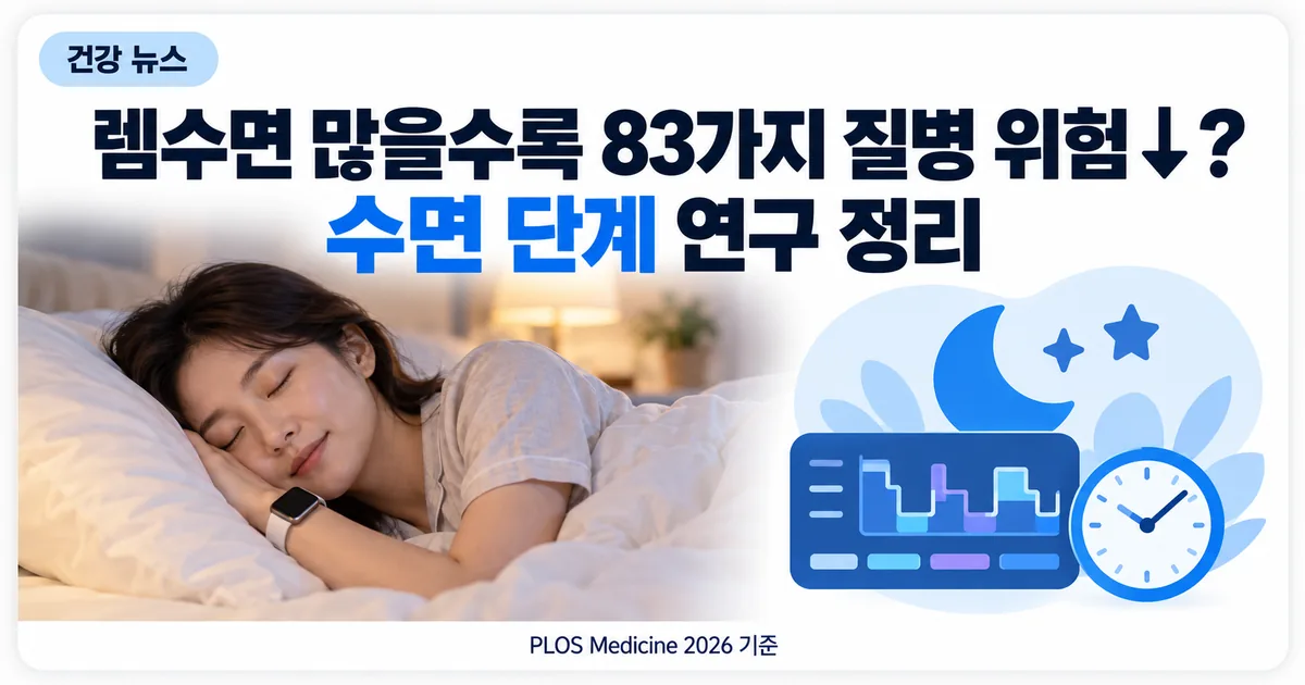 침대에서 자는 사람과 렘수면·깊은 수면 단계를 나타내는 그래프